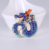 Ethnic Dragon Brooch 4 Animal Corsage Coat Suit Scarf Buckle Pins Jewelry