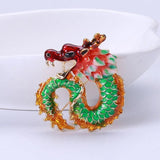 Ethnic Dragon Brooch 4 Animal Corsage Coat Suit Scarf Buckle Pins Jewelry