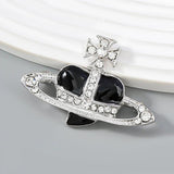 Metal Heart Shape Flower Geometric Brooch Corsage Party Jewelry