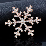 CZ Pearl Snowflake Brooch XZ120 SSP