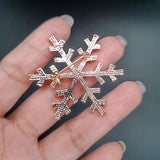 CZ Pearl Snowflake Brooch XZ120 SSP