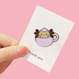 Hard Enamel Pins Cup Lapel Pin Lemon Tea Coffee Cup Lapel Badges