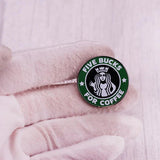 Hard Enamel Pins Cup Lapel Pin Lemon Tea Coffee Cup Lapel Badges