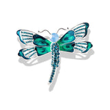 Exaggerated Rhinestone Dragonfly Brooch Vintage Beauty Pins