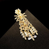 Vintage Court Tassel Pearls Brooch Pins for Women