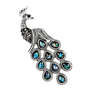 Abalone Shell Peacock Brooch All-match Temperament Corsage