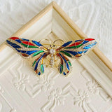 Autumn Colorful Enamel Butterfly Brooch European And American Jewelry