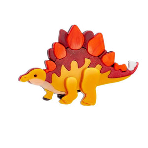 Dinosaur Shape Woman Brooch Acrylic Female Pins Casual Jewelry