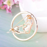 Enamel Pins Women Dress Corsag