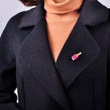 Enamel Alloy Nail Polish Brooch for Women Girls