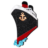 Acrylic Sailing Boat Brooch for Women - Cute Steamship Pin