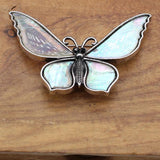 Natural Shell Butterfly Pendant Brooches for Women Men Classic Insects Party