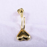 Heart Shape Brooch Pin for Suit Hijab Girls