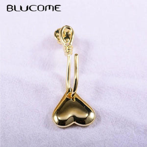 Heart Shape Brooch Pin for Suit Hijab Girls