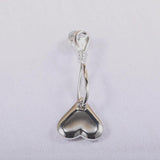 Heart Shape Brooch Pin for Suit Hijab Girls