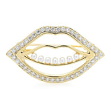 Smile Mouth Brooch Pin for Women Unisex Party Office