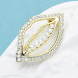 Smile Mouth Brooch Pin for Women Unisex Party Office