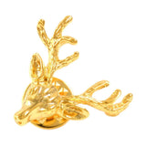 NVT Deer Head Brooch Pin Metal Lapel Pins Accessories