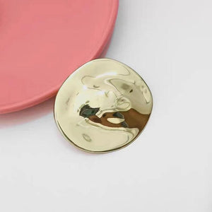 Retro Metal Round Brooch Pin for Women Party Decor