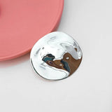 Retro Metal Round Brooch Pin for Women Party Decor
