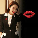 Alloy Lapel Pins Jewelry Men Women Wedding Party Punk Rhinestone Brooches