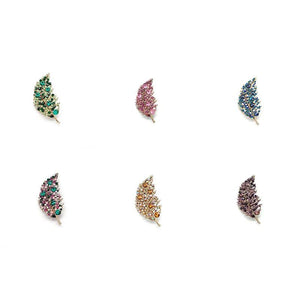 High-end Zircon Leaf Brooch for Women Jewelry