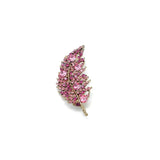 High-end Zircon Leaf Brooch for Women Jewelry