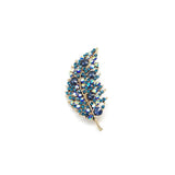 High-end Zircon Leaf Brooch for Women Jewelry