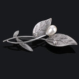 Vintage Plant Leaf Brooch Pins for Women