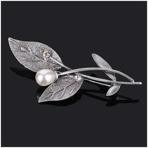 Vintage Plant Leaf Brooch Pins for Women