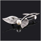Vintage Plant Leaf Brooch Pins for Women