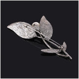 Vintage Plant Leaf Brooch Pins for Women