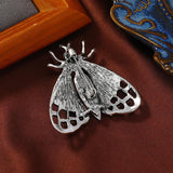 Morkopela Crystal Moth Insect Brooch Pins Scarf Clip Party Jewelry