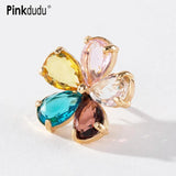 Multicolor Flower Brooch Acrylic Alloy Brooch for Women PD759