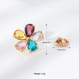 Multicolor Flower Brooch Acrylic Alloy Brooch for Women PD759