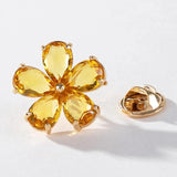 Multicolor Flower Brooch Acrylic Alloy Brooch for Women PD759