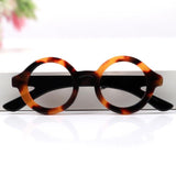 Leopard Print Glasses Acrylic Brooches Pins Vintage Eyeglasses Frame Badge