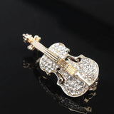 Violin Brooch Accessories Alloy Drip Oil Women's Jewelry
