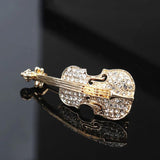 Violin Brooch Accessories Alloy Drip Oil Women's Jewelry