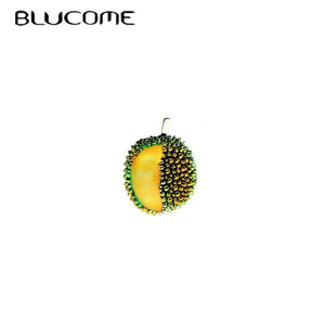 Summer Durian Collar Pins Enamel Fruits Party Brooch