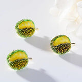 Summer Durian Collar Pins Enamel Fruits Party Brooch