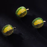 Summer Durian Collar Pins Enamel Fruits Party Brooch