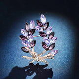 Crystal Rhinestones Brooches Lapel Pin Suit Coat Scarf Dress Accessories