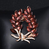 Crystal Rhinestones Brooches Lapel Pin Suit Coat Scarf Dress Accessories