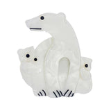 Acrylic Polar Bear Brooches Animal Pins Badges Jewelry Gift