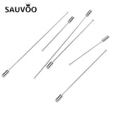 10Pcs Brooch Pins Safety Pin With Stopper Ends Rhodium Copper DIY Jewelry Making
