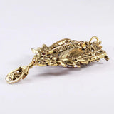 Crystal Pendant Brooch Vintage Rhinestone Alloy Jewelry for Woman