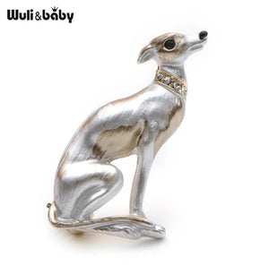 Enamel Dog Brooches Alloy Suits Sweater Scarf Buckle