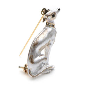 Enamel Dog Brooches Alloy Suits Sweater Scarf Buckle