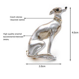 Enamel Dog Brooches Alloy Suits Sweater Scarf Buckle